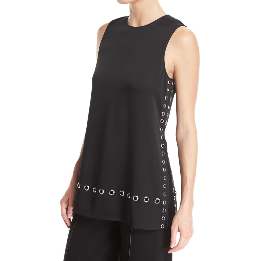 Elizabeth and James Khan Grommet Black Tank